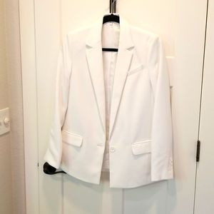 Express One Button Blazer. White. Size 6.
